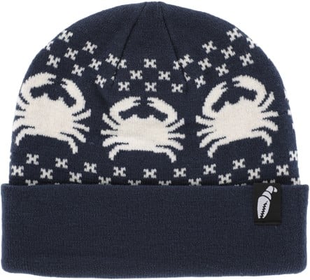 Crab Grab Nordicrab Beanie - navy and white - view large