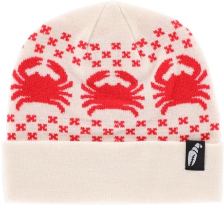 Crab Grab Nordicrab Beanie - off white and red - view large