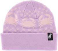 Crab Grab Nordicrab Beanie - pastel purple and pink