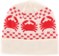 Crab Grab Nordicrab Beanie - off white and red - reverse