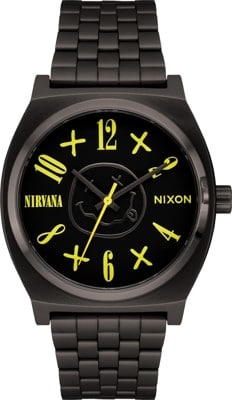 Nixon Nirvana Time Teller Watch - black nirvana smiley face - view large