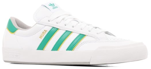 Adidas Nora Skate Shoes - footwear white/court green/yellow - view large