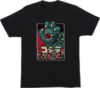 Santa Cruz Godzilla Hand Front T-Shirt - black