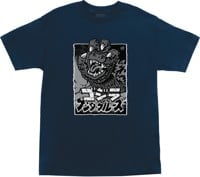 Santa Cruz Godzilla Hand Front T-Shirt - navy