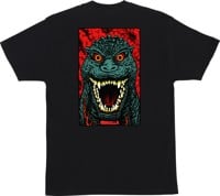 Santa Cruz Godzilla Destroyer Stripes T-Shirt - black