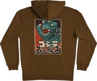 Santa Cruz Godzilla Hand Hoodie - brown