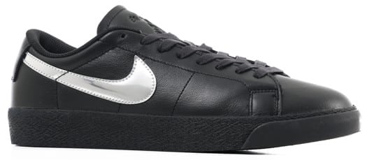 Nike SB Zoom Blazer Low -Quickstrike Skate Shoes - (dancer) black/metallic silver-black - view large