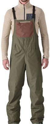 Patagonia Powder Town Bibs Pants - pine needle green - view large