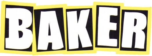 Baker Brand Logo Sticker - neon yellow - view large