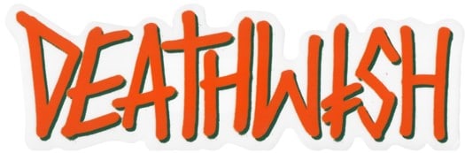 Deathwish Big Deathspray Sticker - orange/green - view large