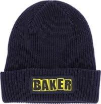 Baker Brand Logo Beanie - navy/yellow