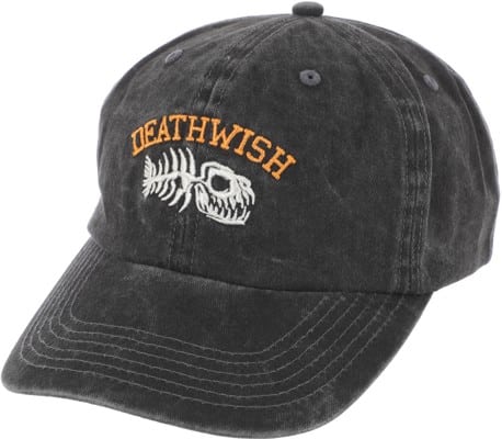 Deathwish Piranha Snapback Hat - black wash - view large