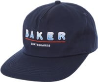 Baker Heat Snapback Hat - navy