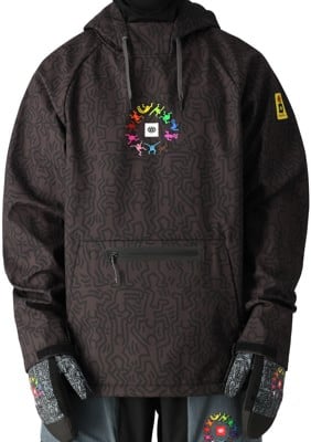 686 Waterproof Hoodie - keith haring black - view large