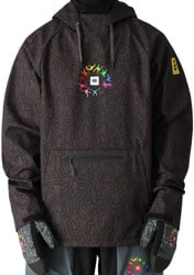 686 Waterproof Hoodie - keith haring black