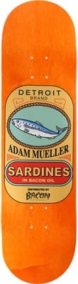 Bacon Skateboards Mueller Sardines 8.5 Skateboard Deck - orange - view large