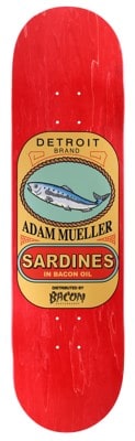 Bacon Skateboards Mueller Sardines 8.5 Skateboard Deck - red - view large