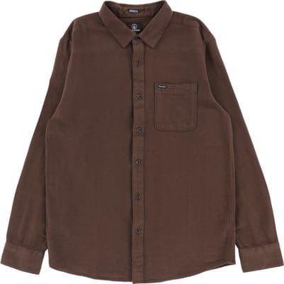 Volcom Caden Solid Flannel Shirt - wren - view large