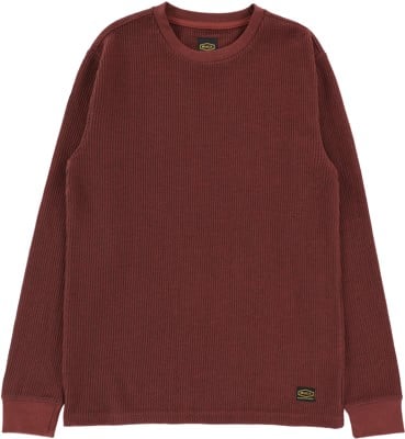 RVCA Day Shift Thermal L/S T-Shirt - red earth - view large