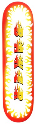 Baker Casper Flame Blanca 8.25 Skateboard Deck - view large