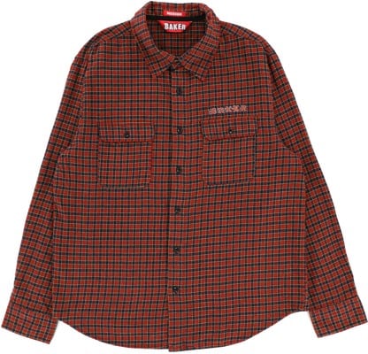 Baker Flames Flannel Shirt - red - view large