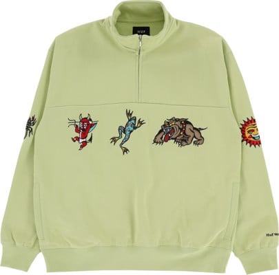 HUF Bledsoe Quarter Zip Sweatshirt - pistachio - view large