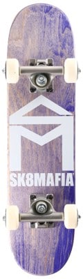 SK8MAFIA House Logo 6.0 Micro Complete Skateboard - navy stain - view large