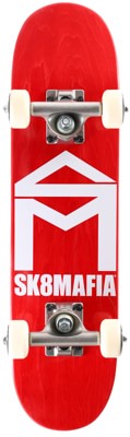 SK8MAFIA House Logo 6.0 Micro Complete Skateboard - red stain - view large