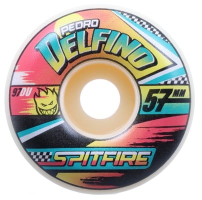 Spitfire Delfino Pro Formula Four Radial Skateboard Wheels - turbo/natural 57 (97d) - view large