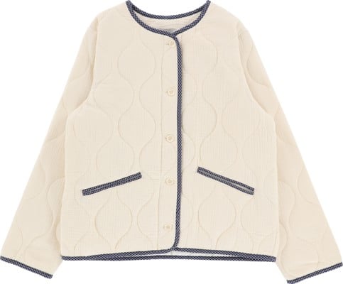 Rhythm Women's Check Quilted Jacket - cream - view large