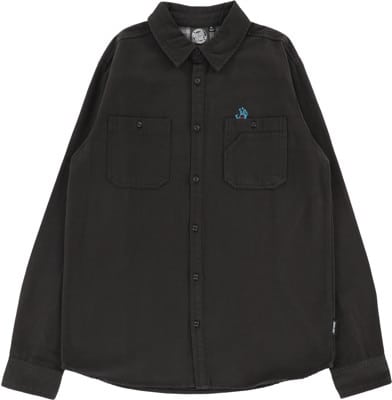 Santa Cruz Screaming Hand Utility L/S Shirt - black - view large