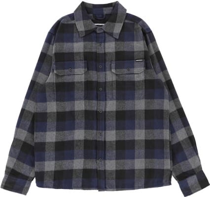 Independent Belmont Flannel Shirt - navy - view large