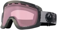 Dragon D1 OTG Goggles + Bonus Lens - (kevin backstrom) dark smoke + light rose lens