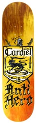 Anti-Hero Cardiel Coat Of Arms 8.62 Skateboard Deck - brown/yellow/orange