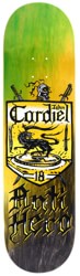 Anti-Hero Cardiel Coat Of Arms 8.62 Skateboard Deck - green/yellow/black