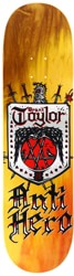 Anti-Hero Taylor Coat Of ARms 8.25 Skateboard Deck - brown/yellow/orange