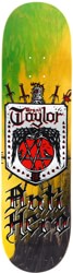 Anti-Hero Taylor Coat Of ARms 8.25 Skateboard Deck - green/yellow/black