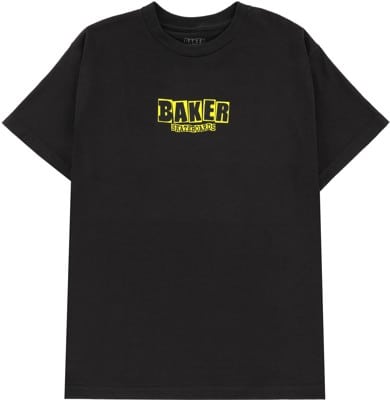 Baker Brand Logo T-Shirt - black/yellow - view large