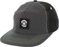 Creature Web Snapback Hat - grey/black