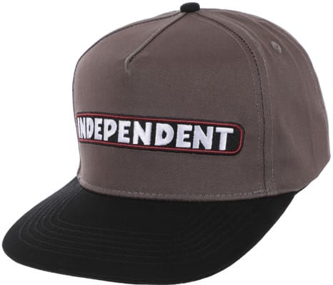 Independent BTG Speed Bar Snapback Hat - charcoal/black - view large