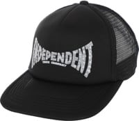 Independent Skull Span Trucker Hat - black