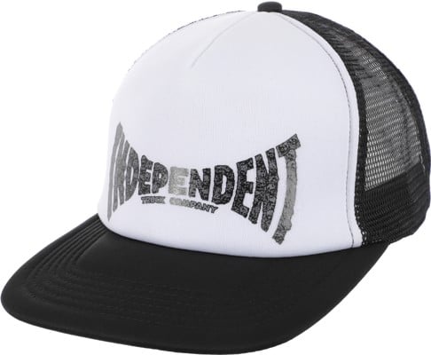 Independent Skull Span Trucker Hat - white/black - view large