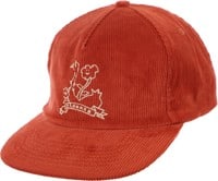 Krooked Belle Snapback Hat - rust/cream