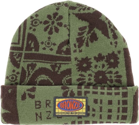 Bronze 56k Azulejo Beanie - olive/black - view large