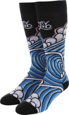 Lib Tech Jamie Lynn Waves Snowboard Socks - black - view large