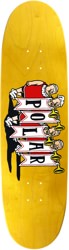 Polar Skate Co. Trumpets 8.75 Football Shape Skateboard Deck - yellow