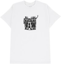 Swim Skateboard Co Skull Stretch T-Shirt - white