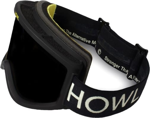 Howl Odyssey Goggles + Bonus Lens - black/black smoke mirror lens + rose lens - view large