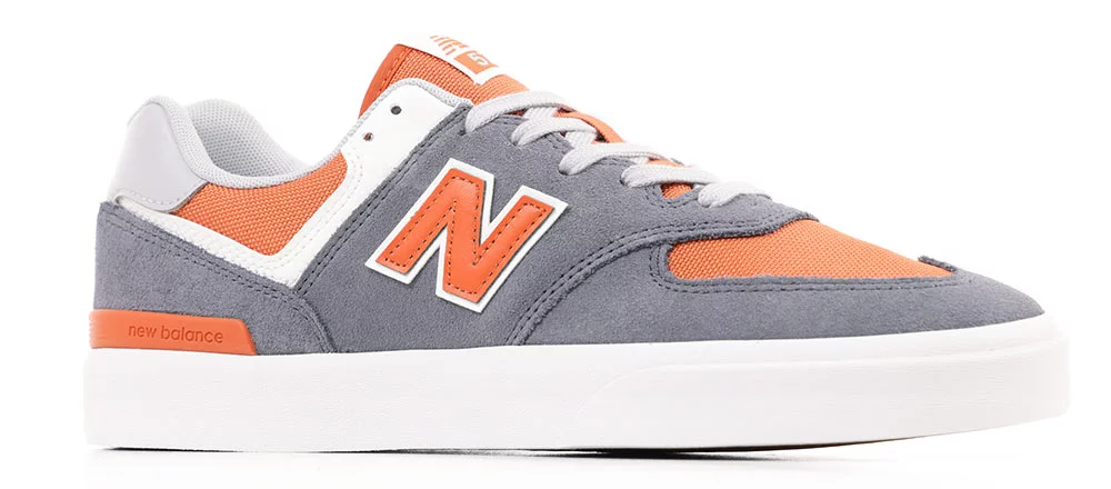 New Balance Numeric Skateboard Shoes 574 Vulc Grey Orange