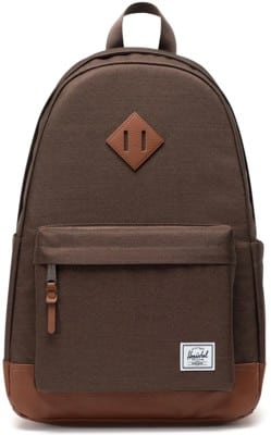 Herschel Supply Heritage V2 Backpack - chocolate brown crosshatch/tan - view large